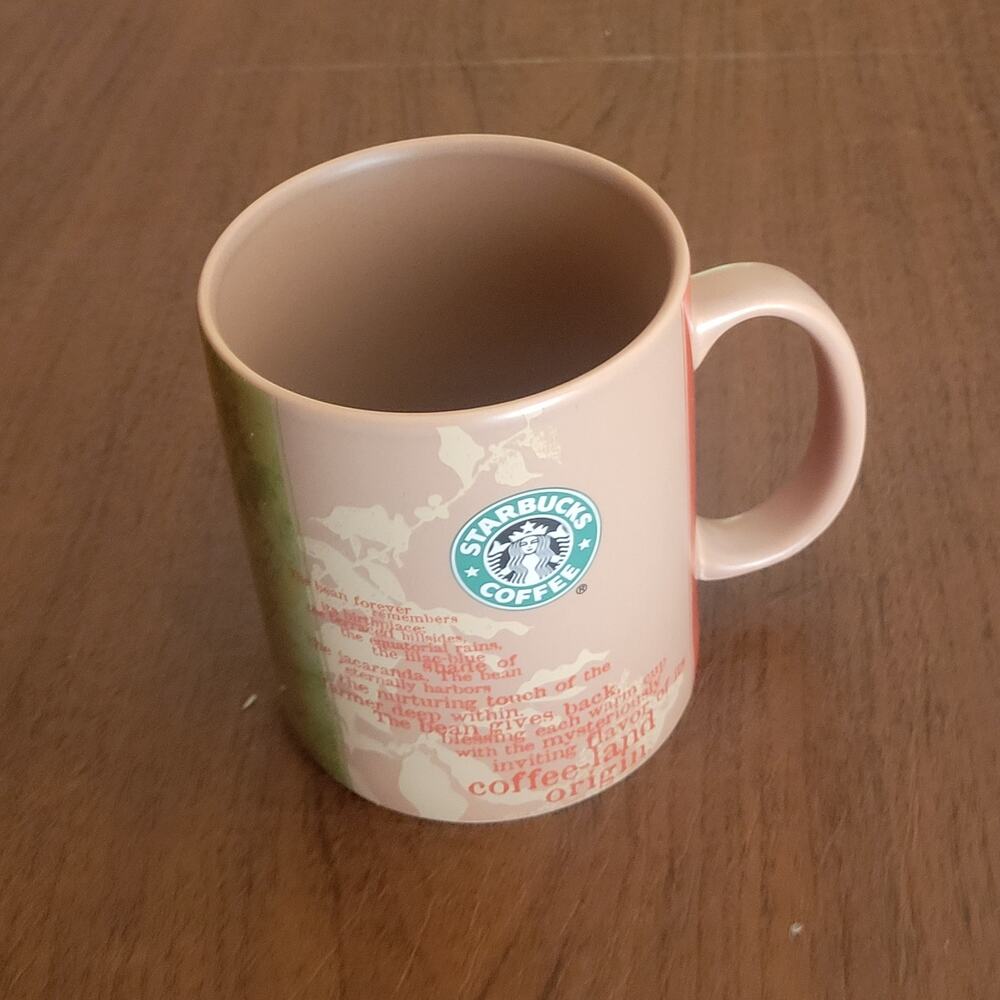 Starbucks Land Of Origin Coffee Mug Cup 14oz Collectible 2006